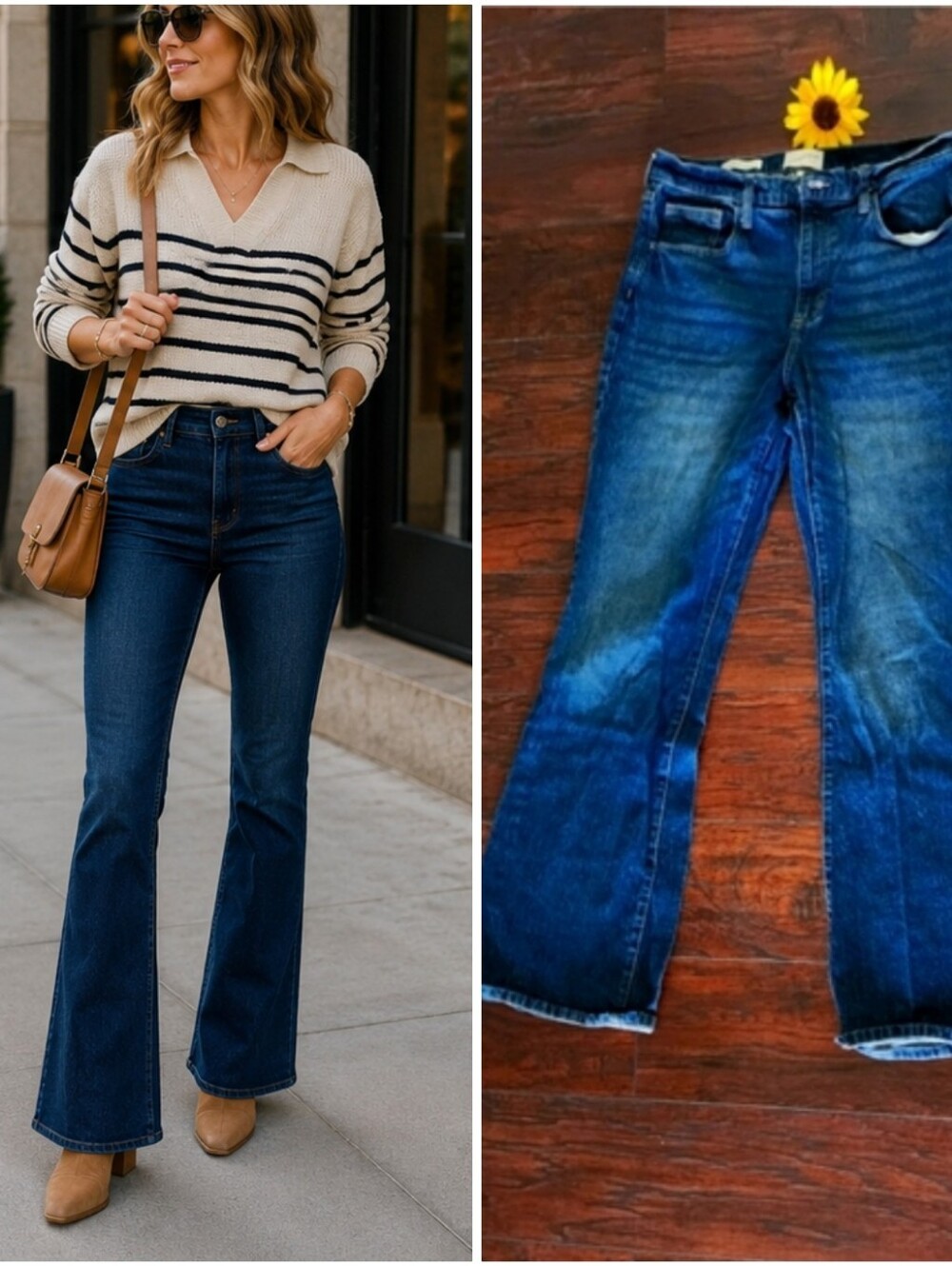 Universal THREAD HIGH RISE Flared Jeans - Picture 2 of 10